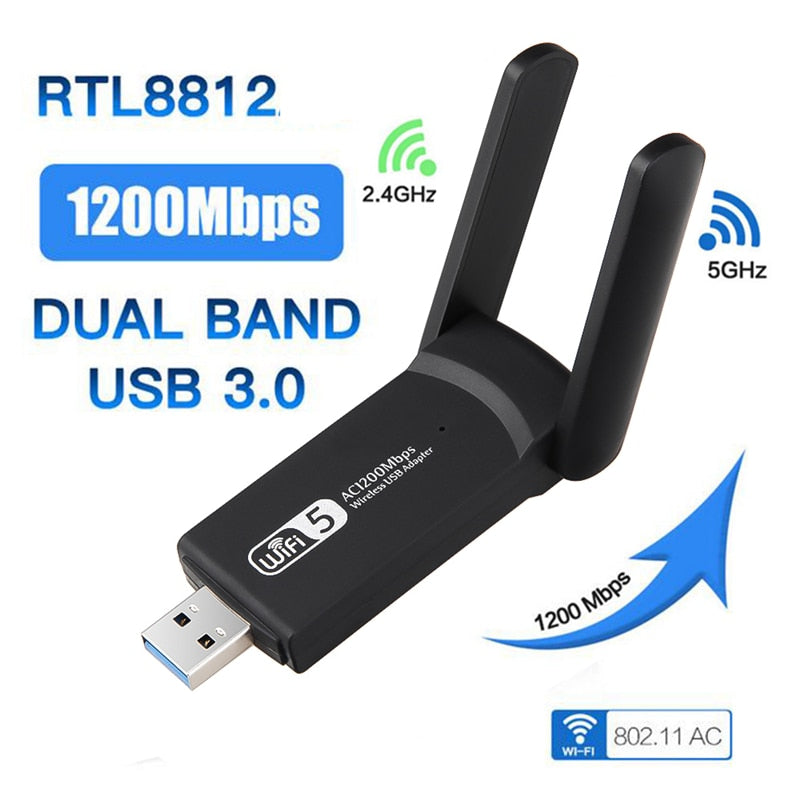 Dual Band 1200mps WiFi Adapter