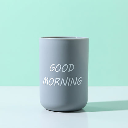 Good Morning Toothbrush Cup