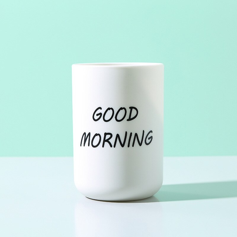 Good Morning Toothbrush Cup